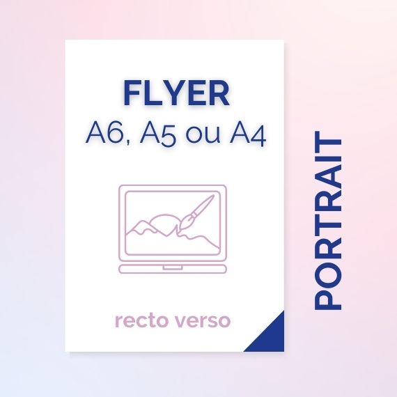 Flyers A4 A5 et A6 portrait - recto verso
